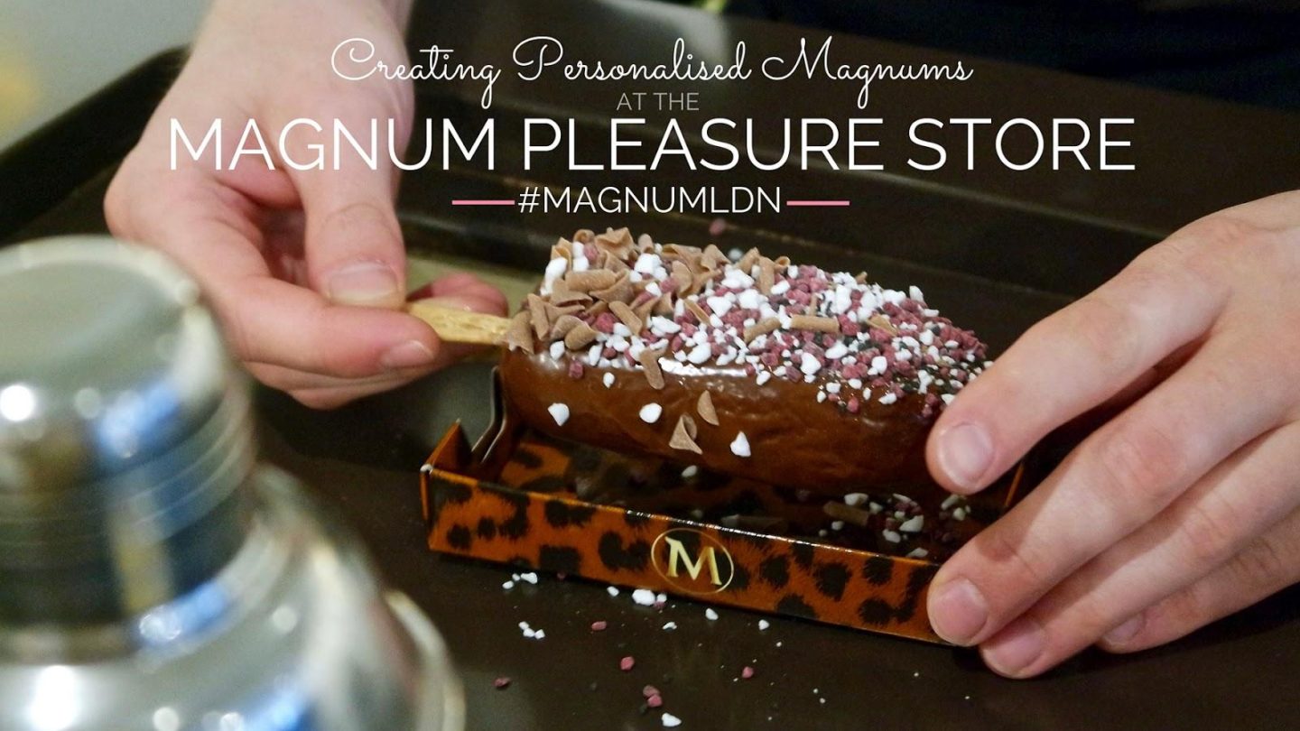 Personalised Magnums at the #MagnumLDN Pleasure Store || London