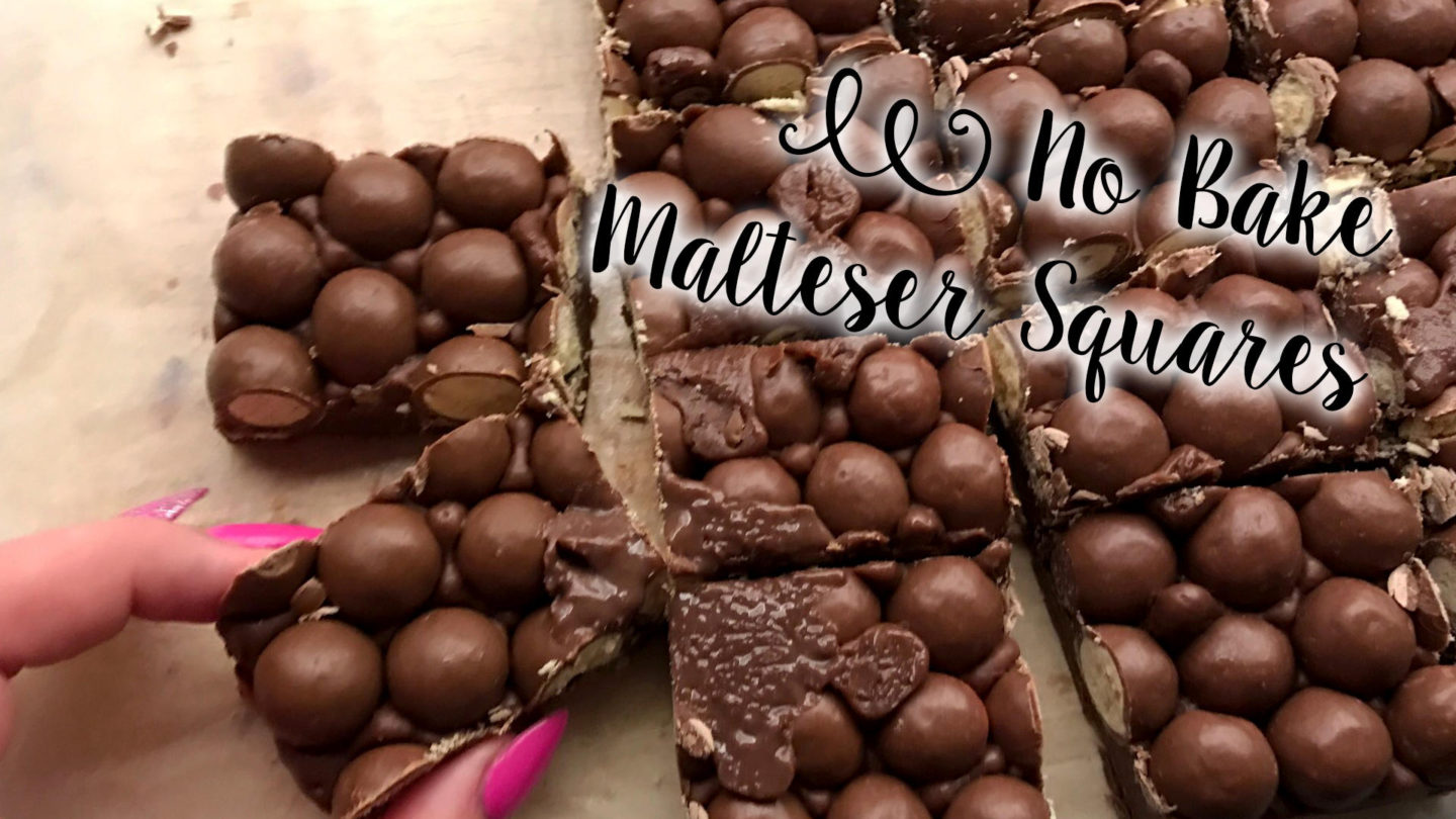 Super Easy, No Bake Malteser Squares || Recipe