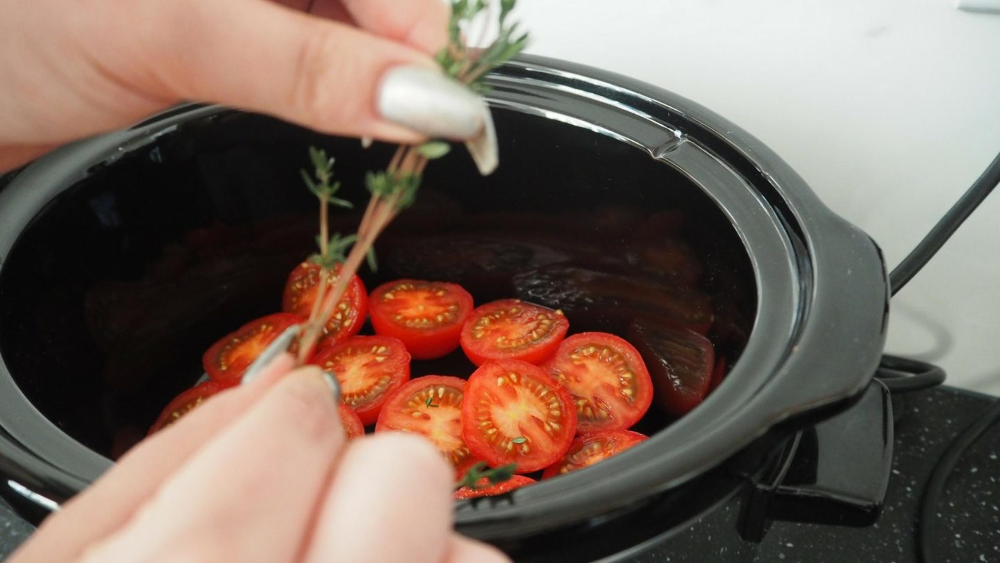 Slow Cooker Breakfast Baked Tomatoes || Recipe