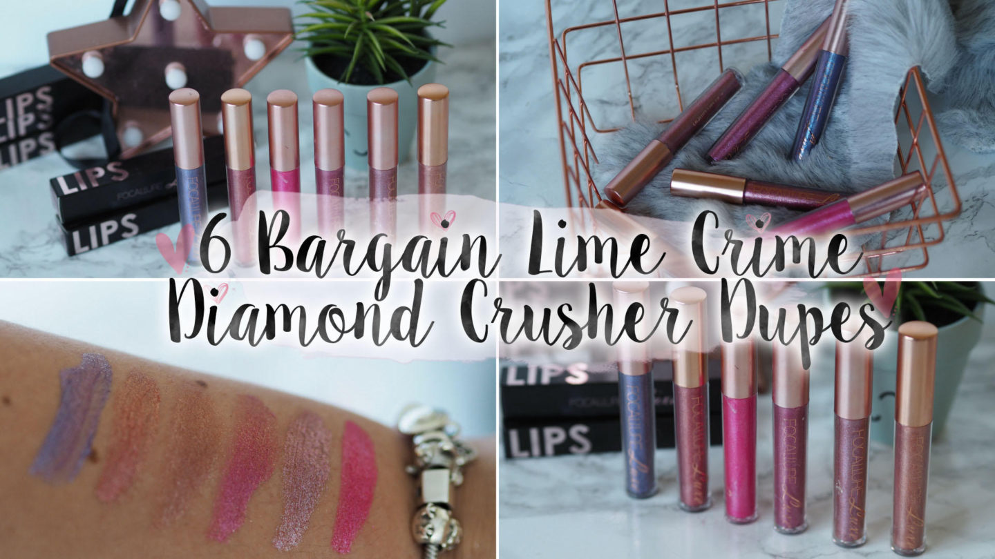 6 Bargain Lime Crime Diamond Crusher Dupes || Beauty