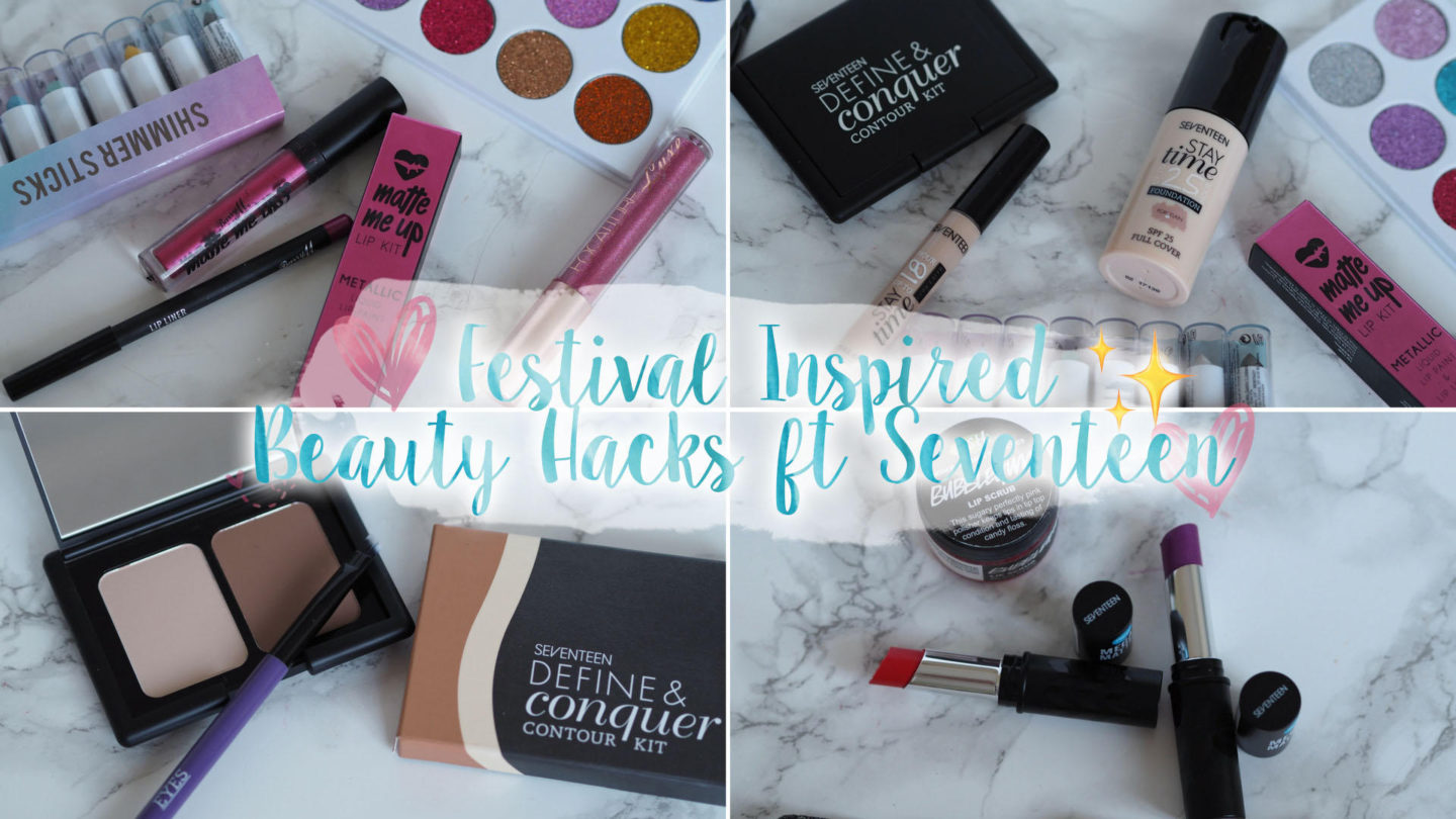 Festival Inspired Makeup Hacks ft Seventeen || Beauty