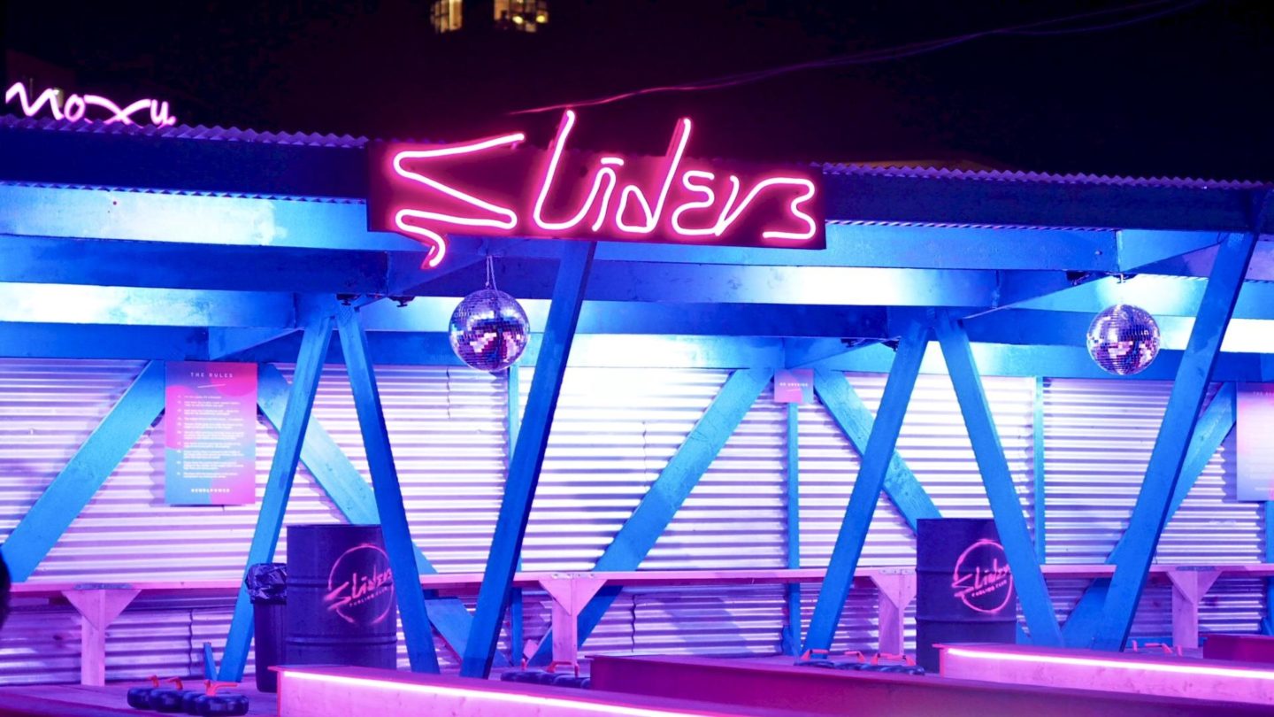 Sliders Curling Club at Roof East, Stratford || London