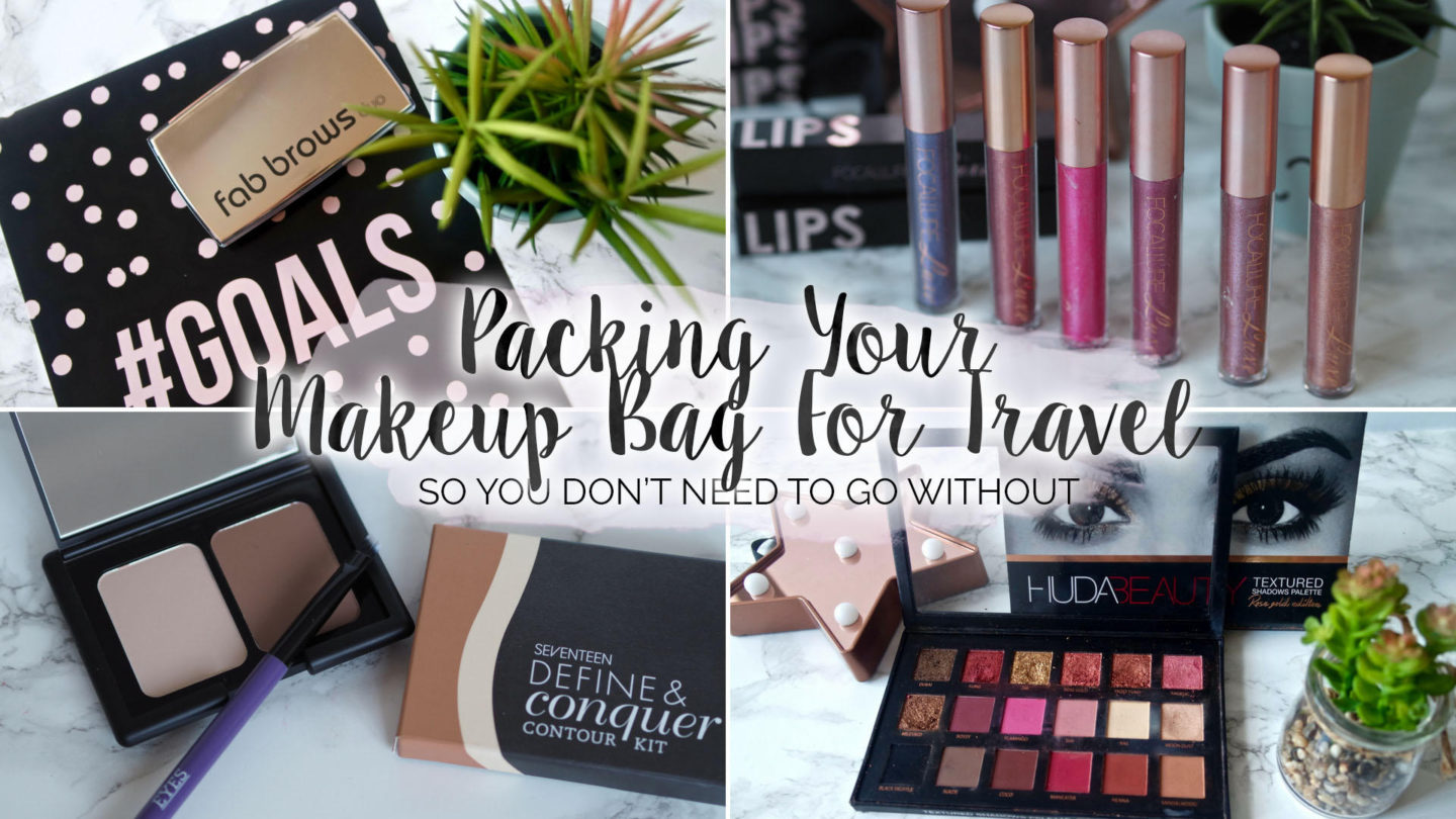 Packing Your Makeup Bag For Travel || Beauty**